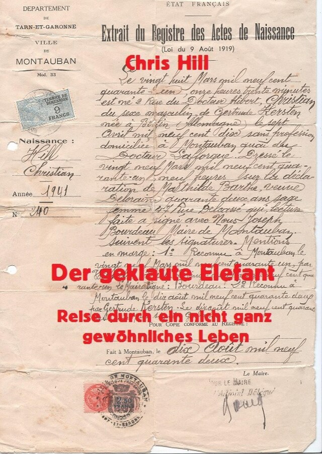 Book cover for Der geklaute Elefant