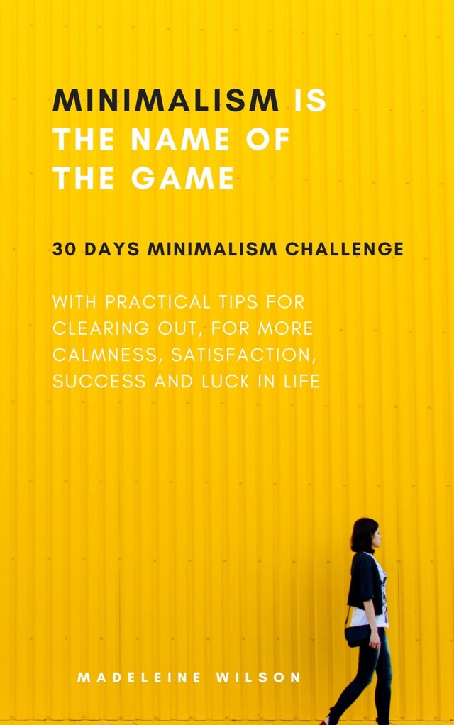 Minimalism Is The Name Of The Game Kirjankansi teokselle Minimalism Is The Name Of The Game
