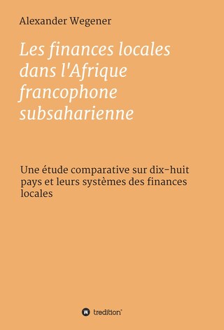 Les finances locales dans l'Afrique francophone subsaharienne bookCoverFor