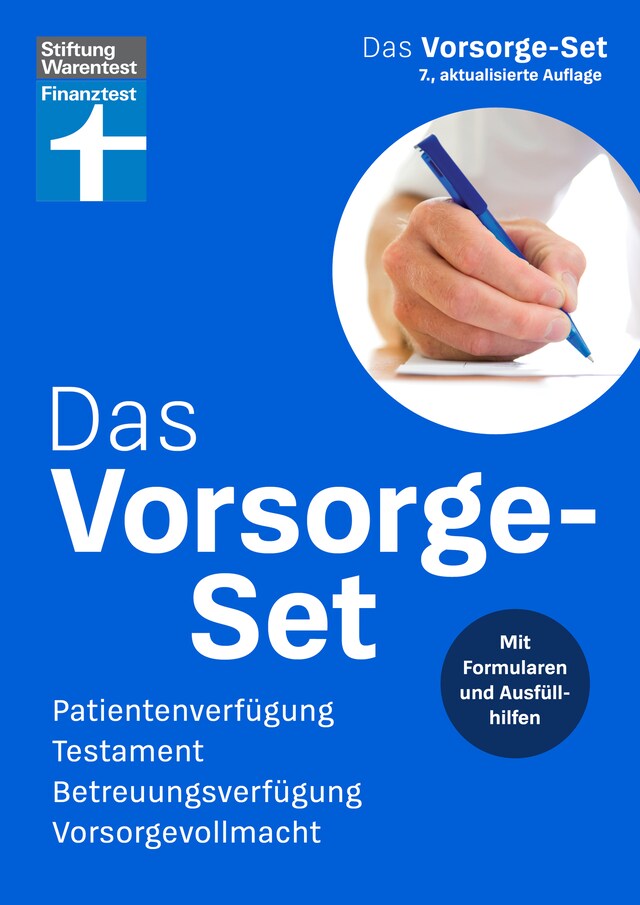 Buchcover für Das Vorsorge-Set – Ihr Ratgeber für die wichtigsten Vorkehrungen, mit Ausfüllhilfen – auch zum Herunterladen