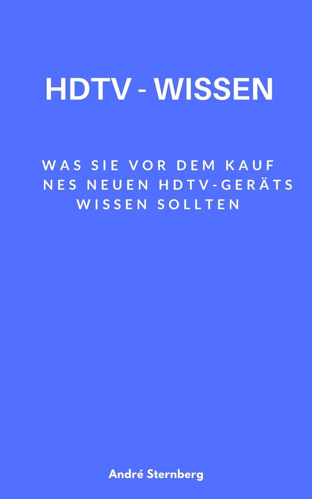 HDTV-Wissen Buchcover für HDTV-Wissen