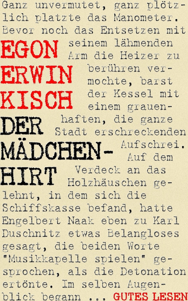 Copertina del libro per Der Mädchenhirt – Ein Milieuroman