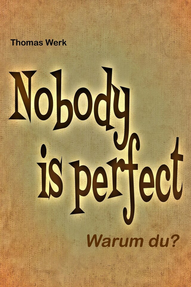 Book cover for Nobody is perfect