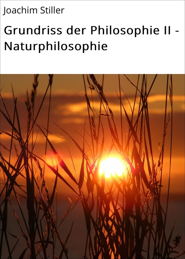 Buchcover für Grundriss der Philosophie II - Naturphilosophie