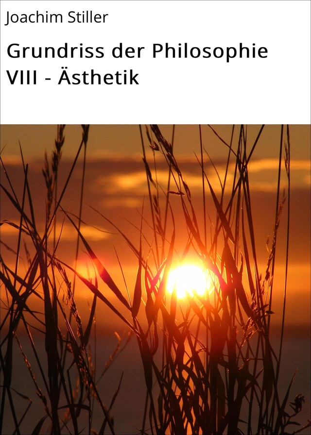 Buchcover für Grundriss der Philosophie VIII - Ästhetik