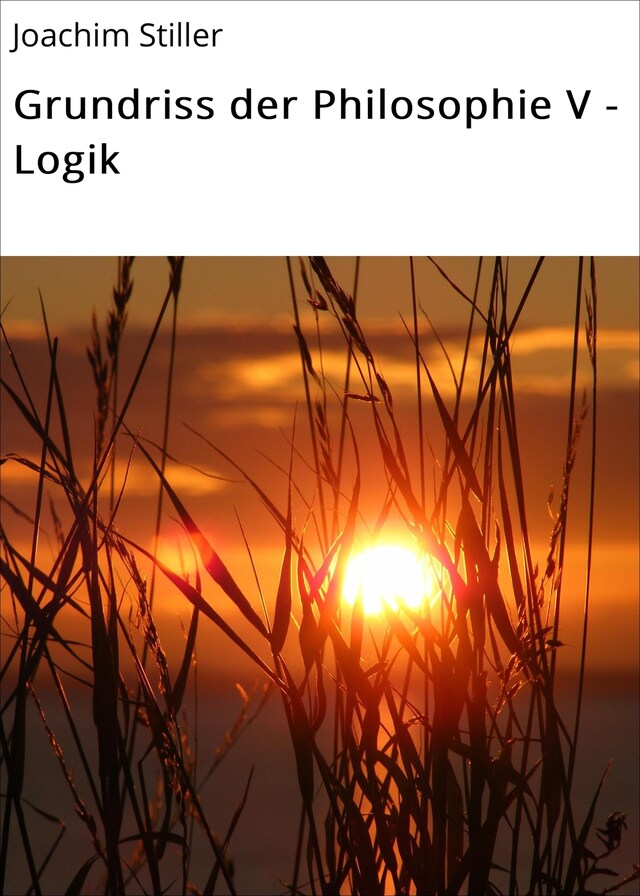 Couverture de livre pour Grundriss der Philosophie V - Logik