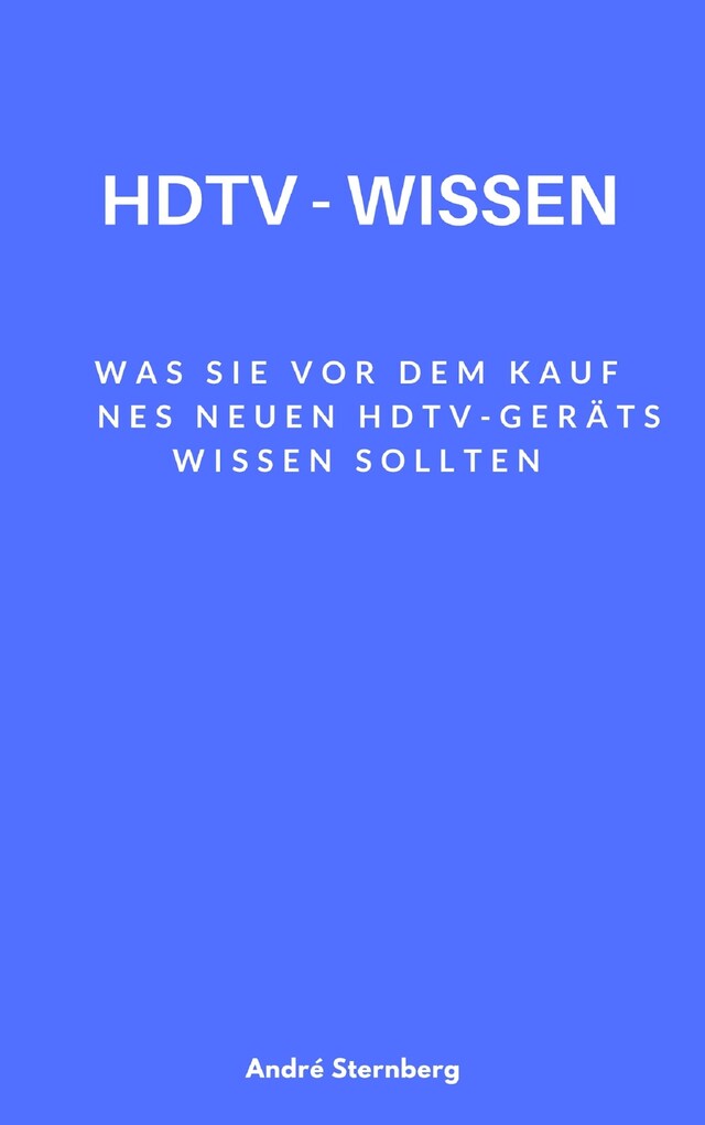 Couverture de livre pour HDTV - Wissen