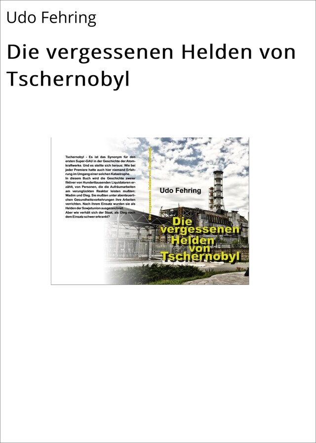 Buchcover für Die vergessenen Helden von Tschernobyl