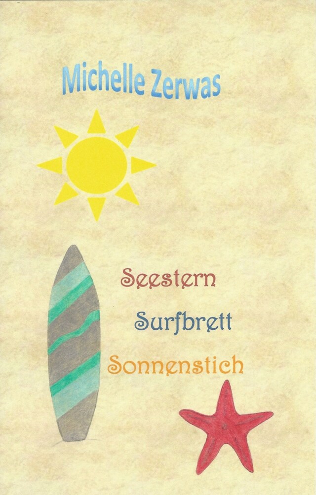 Buchcover für Seestern Surfbrett Sonnenstich