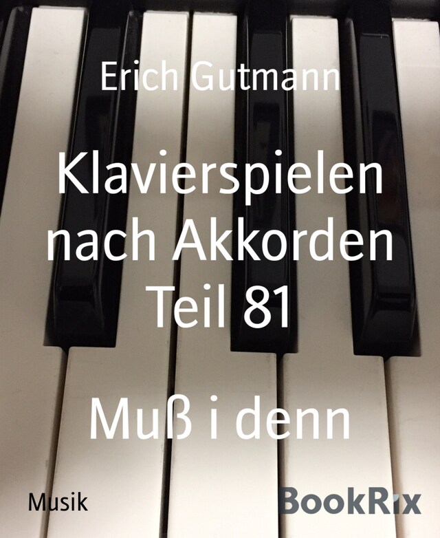 Book cover for Klavierspielen nach Akkorden Teil 81