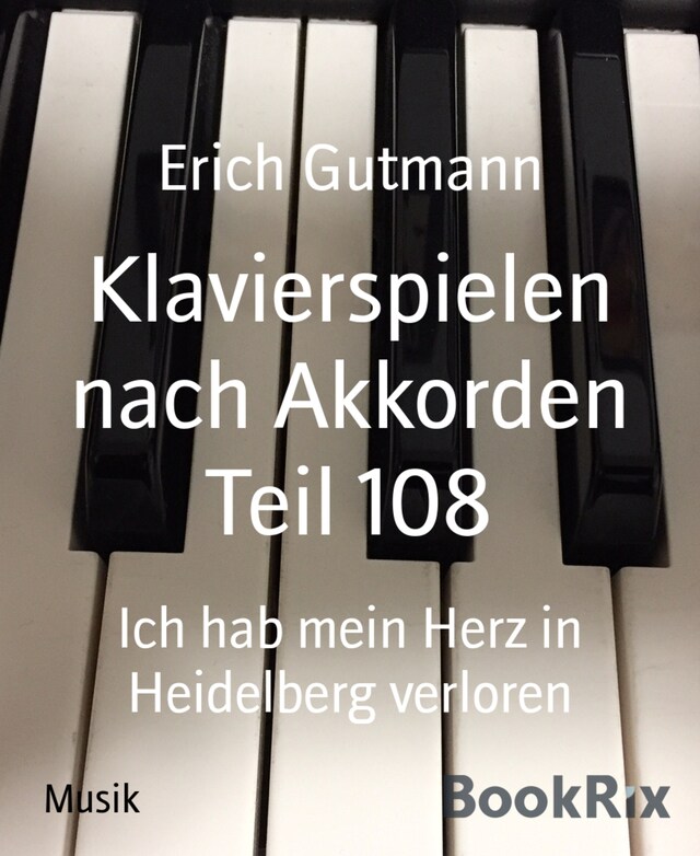 Book cover for Klavierspielen nach Akkorden Teil 108