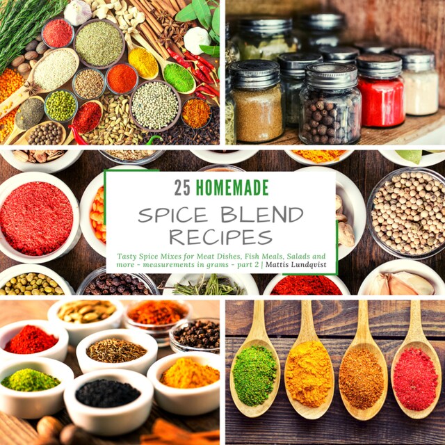 Book cover for 25 homemade Spice Blend Recipes - part 2