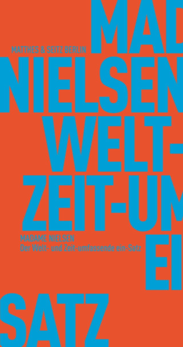 Kirjankansi teokselle Der Welt- & Zeitumfassende ein-Satz