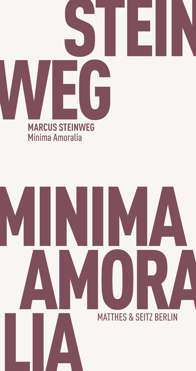 Book cover for Minima Amoralia