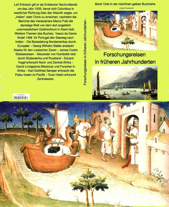Book cover for Forschungsreisen in früheren Jahrhunderten - Band 124 in der maritimen gelben Buchreihe bei Jürgen Ruszkowski