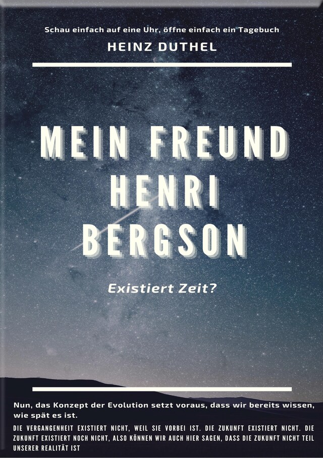 Portada de libro para MEIN FREUND HENRI BERGSON.