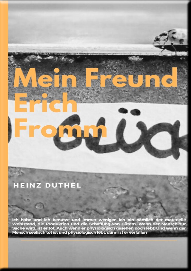 Buchcover für Mein Freund Erich Fromm