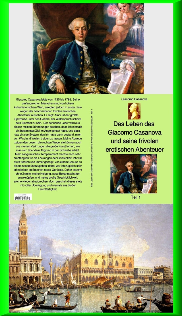 Book cover for Das Leben des Giacomo Casanova und seine frivolen erotischen Abenteuer - Teil 1