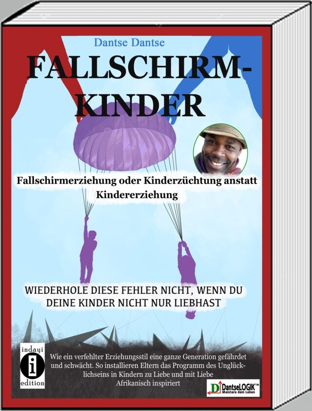 Kirjankansi teokselle Fallschirmkinder. Fallschirmerziehung oder Kinderzüchtung anstatt Kindererziehung