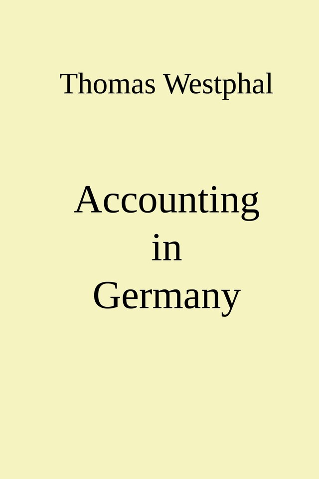 Okładka książki dla Accounting in Germany