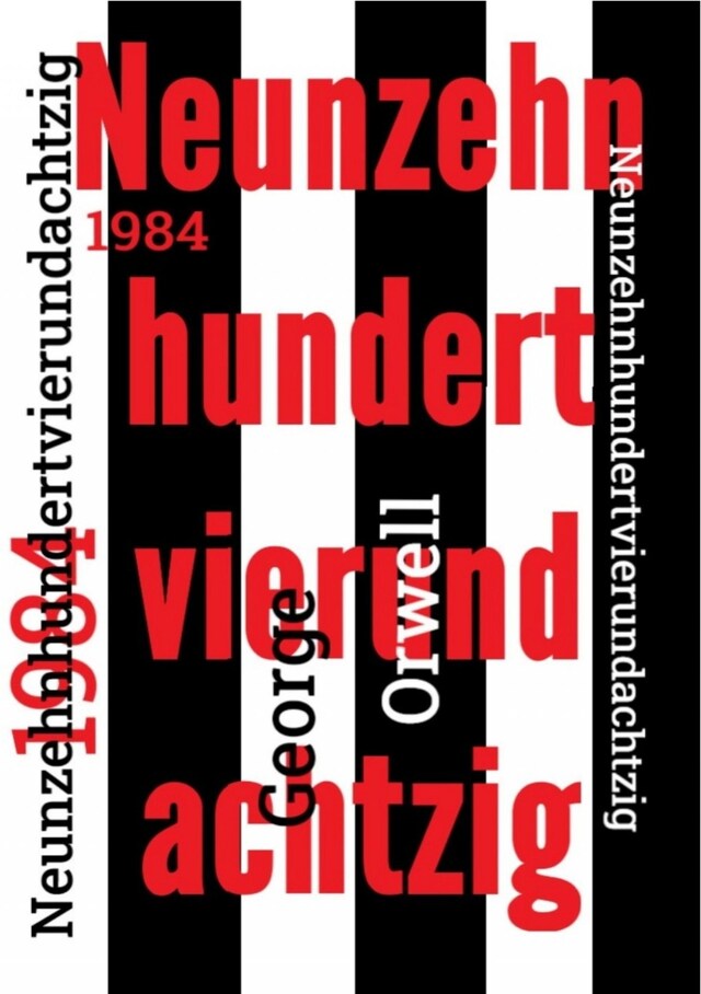 Copertina del libro per 1984 - Neunzehnhundertvierundachtzig