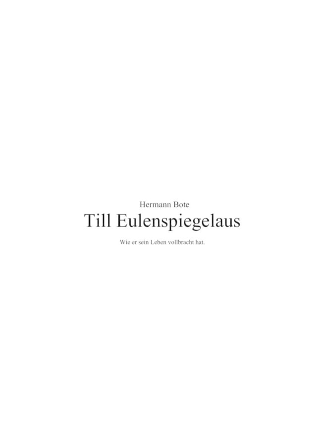 Portada de libro para Till Eulenspiegelaus