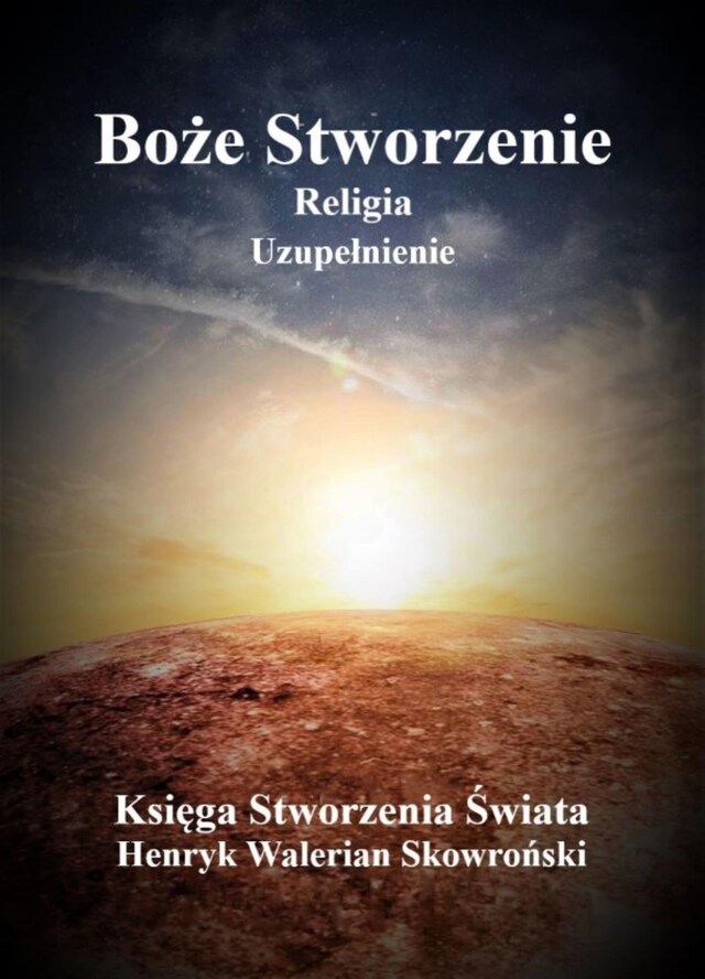 Kirjankansi teokselle Boże Stworzenie Uzupełnienie