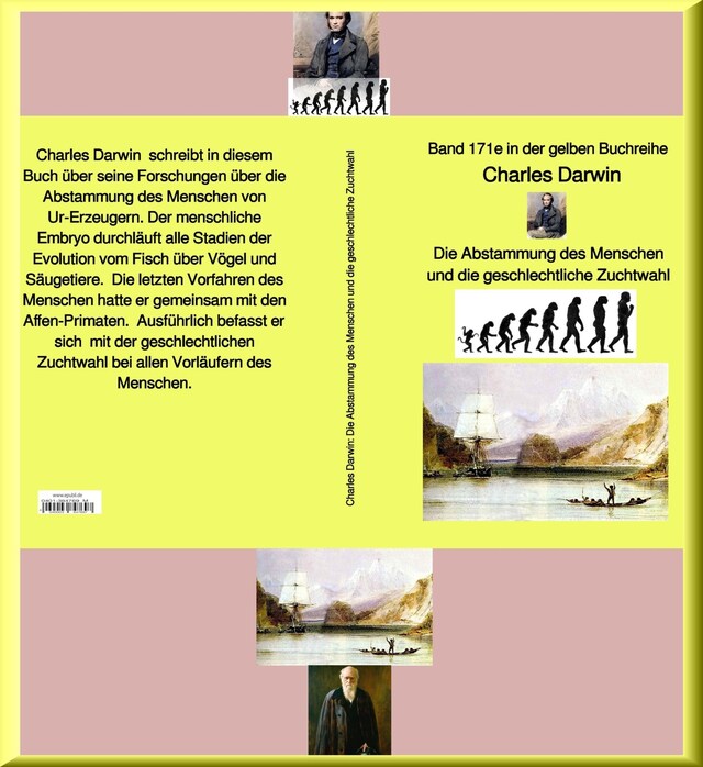 Book cover for Charles Darwin: Die Abstammung des Menschen und die geschlechtliche Zuchtwahl