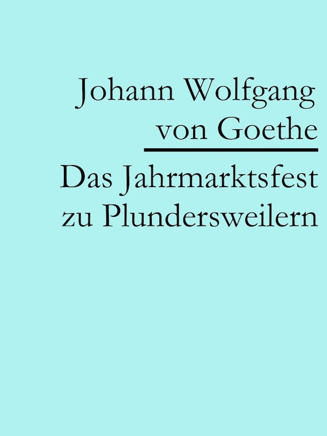 Book cover for Das Jahrmarktsfest zu Plundersweilern