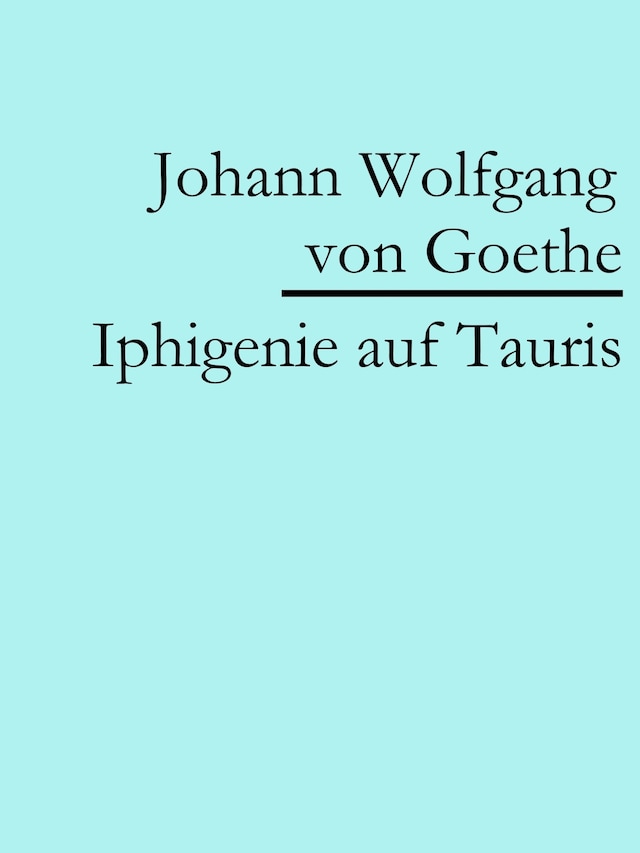 Okładka książki dla Iphigenie auf Tauris
