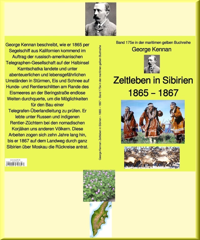 Book cover for George Kennan: Zeltleben in Sibirien - Abenteuer unter den Korjäken in Kamtschatka und Nordasien – 1865 – 1867