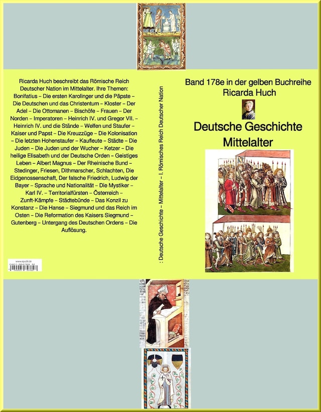 Book cover for Ricarda Huch: Deutsche Geschichte – Mittelalter – I. Römisches Reich Deutscher Nation –