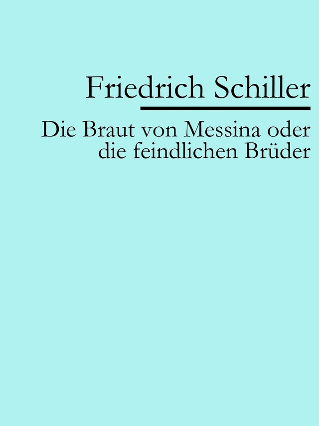 Buchcover für Die Braut von Messina