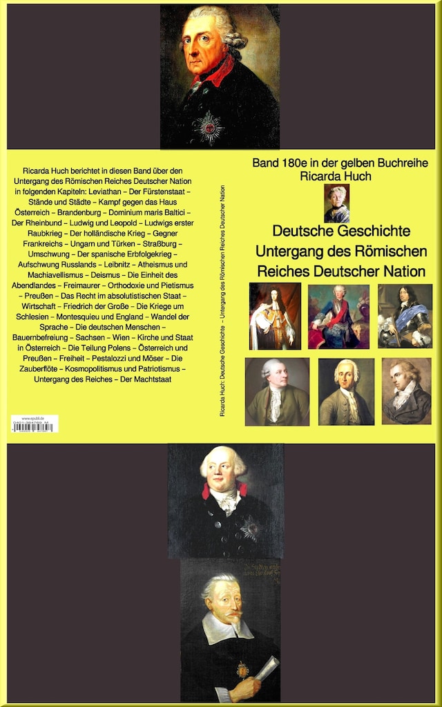 Book cover for Ricarda Huch: Deutsche Geschichte – Untergang des Römischen Reiches Deutscher Nation – bei Jürgen Ruszkowski