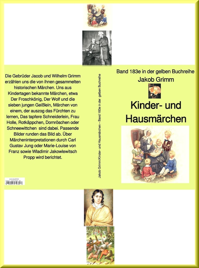 Book cover for Gebrüder Grimm: Kinder- und Haus-Märchen – Band 183e in der gelben Buchreihe – bei Jürgen Ruszkowski