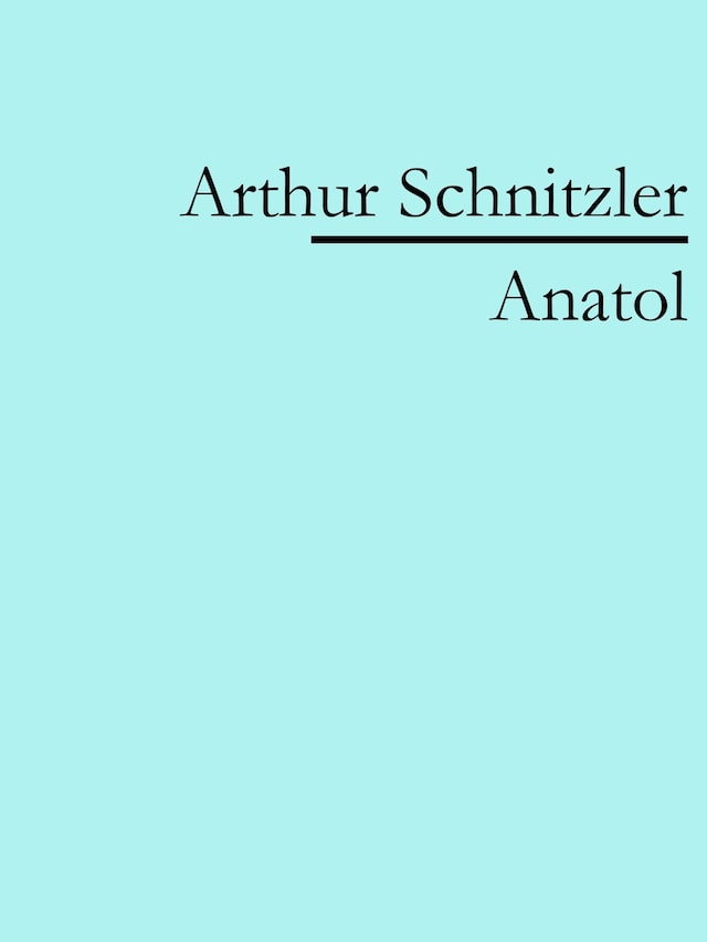 Buchcover für Anatol