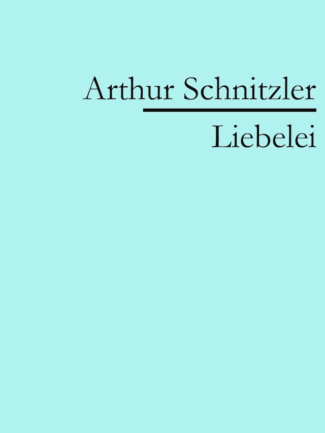 Okładka książki dla Liebelei