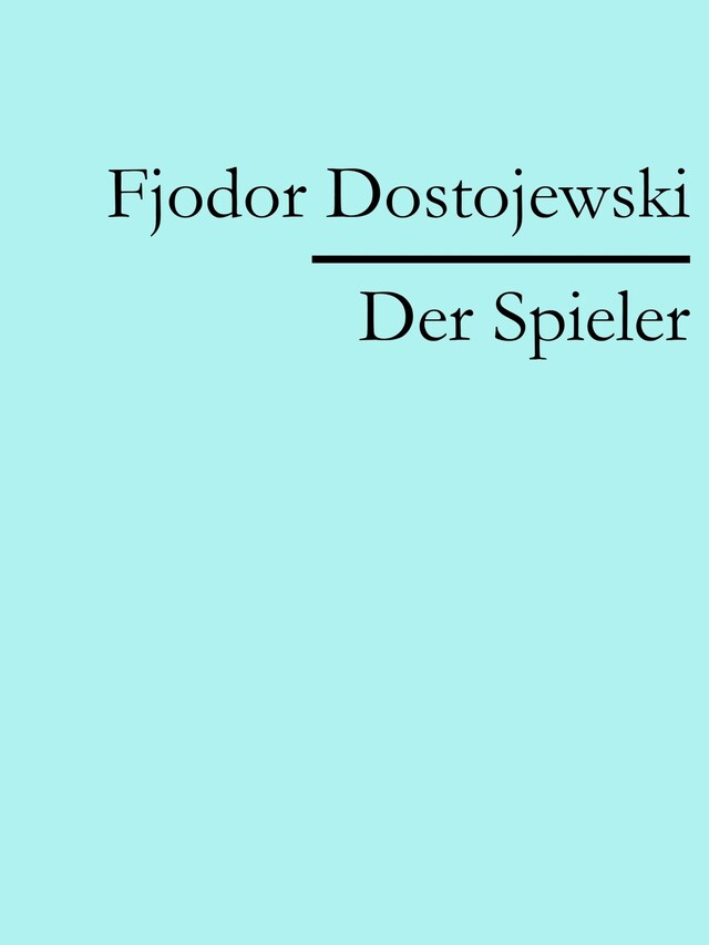 Book cover for Der Spieler
