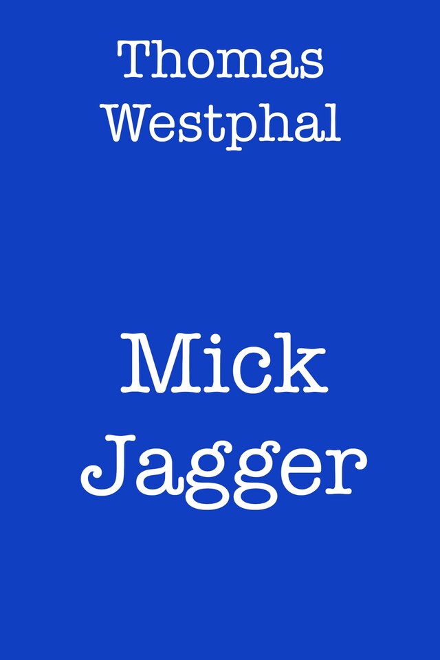 Buchcover für Mick Jagger