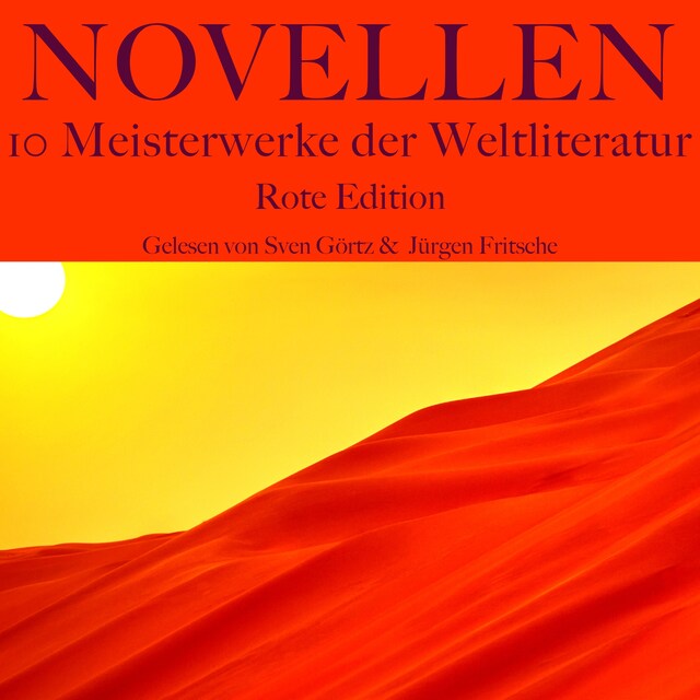 Buchcover für Novellen: Zehn Meisterwerke der Weltliteratur - Rote Edition