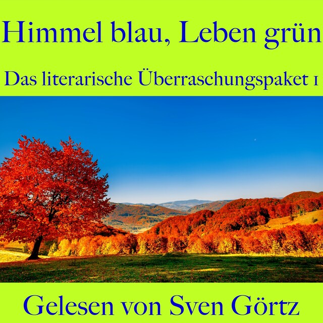 Kirjankansi teokselle Das literarische Überraschungspaket 1: Himmel blau, Leben grün