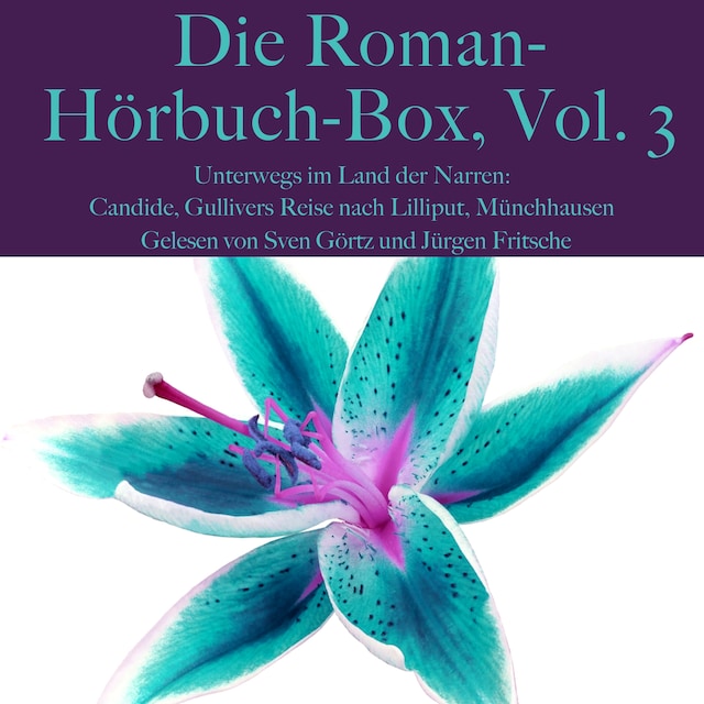 Book cover for Die Roman-Hörbuch-Box, Vol. 3: Unterwegs im Land der Narren