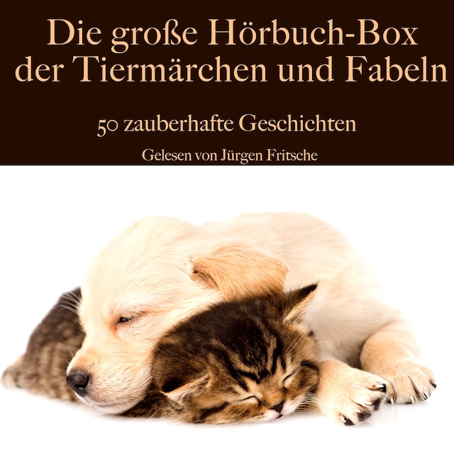 Portada de libro para Die große Hörbuch Box der Tiermärchen und Fabeln