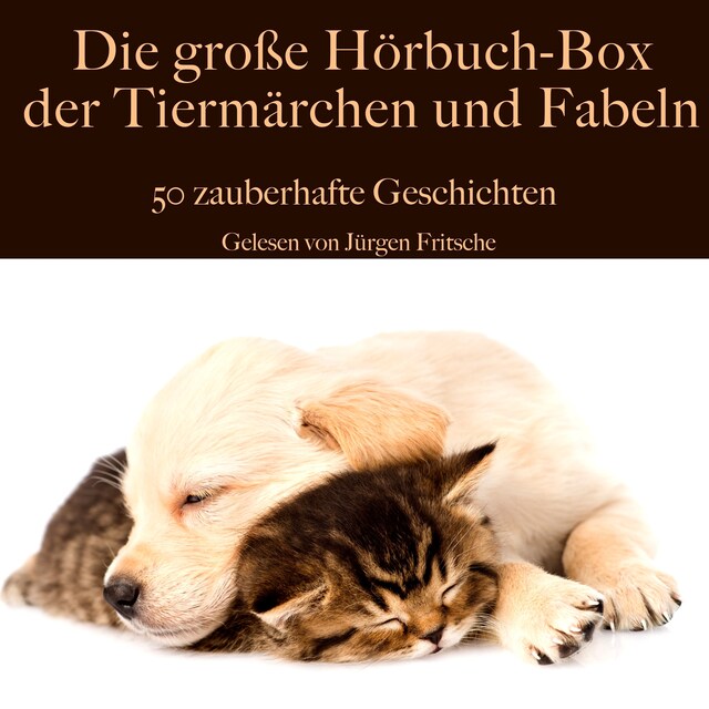 Portada de libro para Die große Hörbuch Box der Tiermärchen und Fabeln