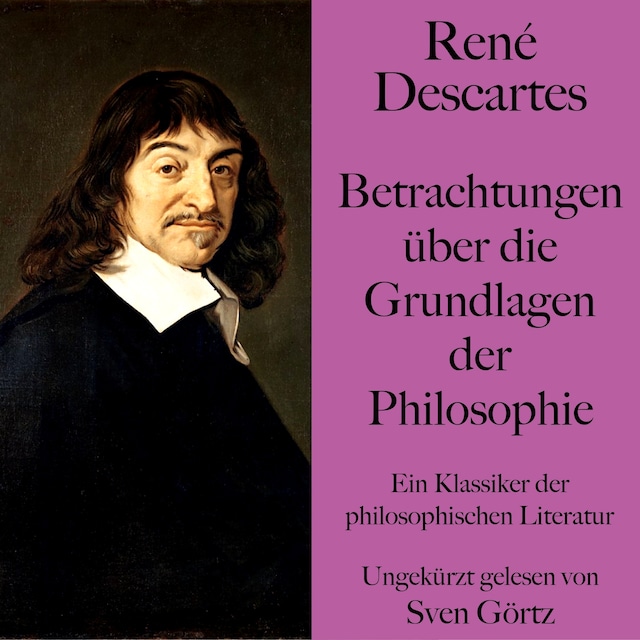 Buchcover für René Descartes: Betrachtungen über die Grundlagen der Philosophie