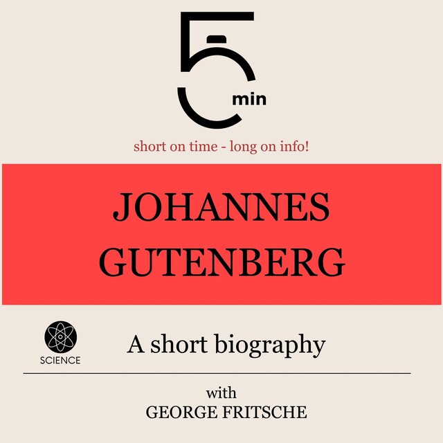 Kirjankansi teokselle Johannes Gutenberg: A short biography