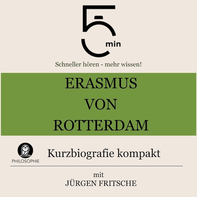 Buchcover für Erasmus von Rotterdam: Kurzbiografie kompakt