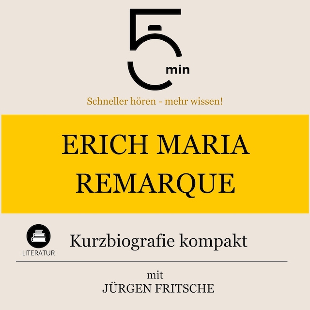 Bokomslag för Erich Maria Remarque: Kurzbiografie kompakt