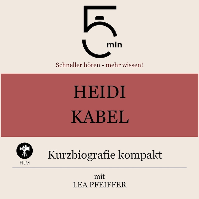 Buchcover für Heidi Kabel: Kurzbiografie kompakt