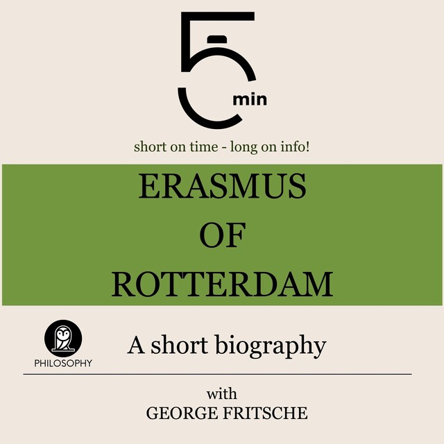 Book cover for Erasmus of Rotterdam: A short biography